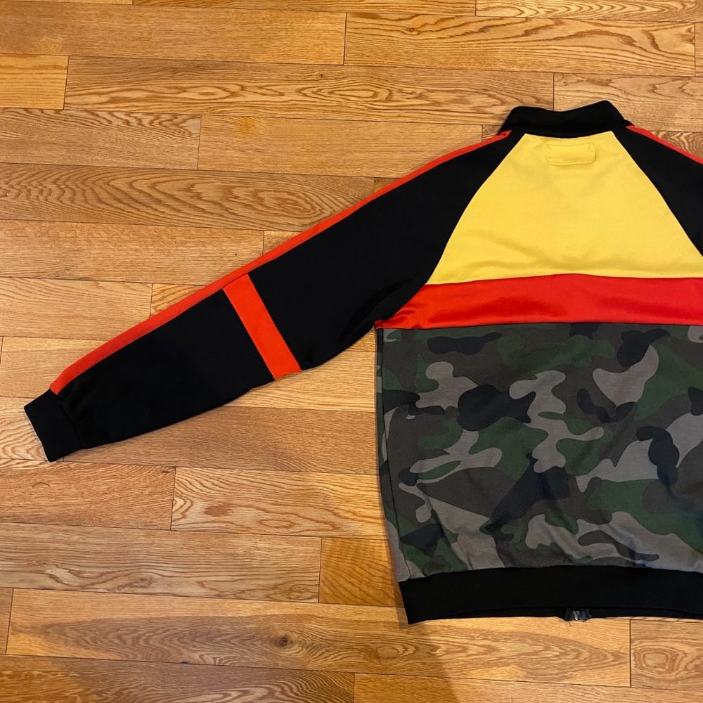 Rich & Rotten Color Block Camo Full Zip Track Jacket Medium - Picture 10 of 10